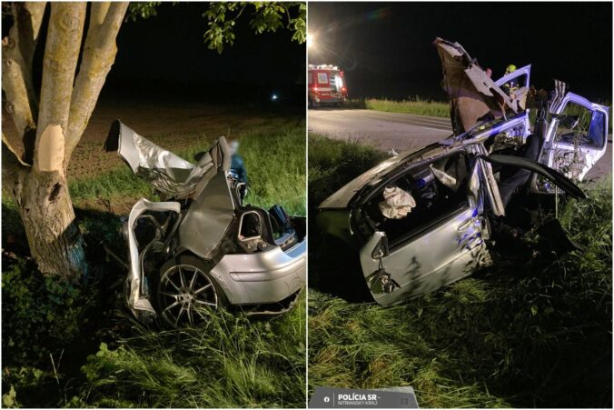 Pri náraze do stromu sa auto roztrhlo na dve časti, nehodu neprežila 23-ročná spolujazdkyňa – FOTO Pri náraze do stromu sa auto roztrhlo na dve časti, nehodu neprežila 23-ročná spolujazdkyňa – FOTO