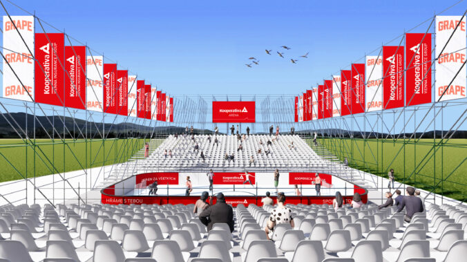 Návštevníkov festivalu Grape privíta aj rozhýbe Kooperativa Aréna