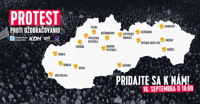 Protesty proti „ožobračovaniu“ sa v utorok uskutočnia v 16 mestách, organizujú ich progresívci