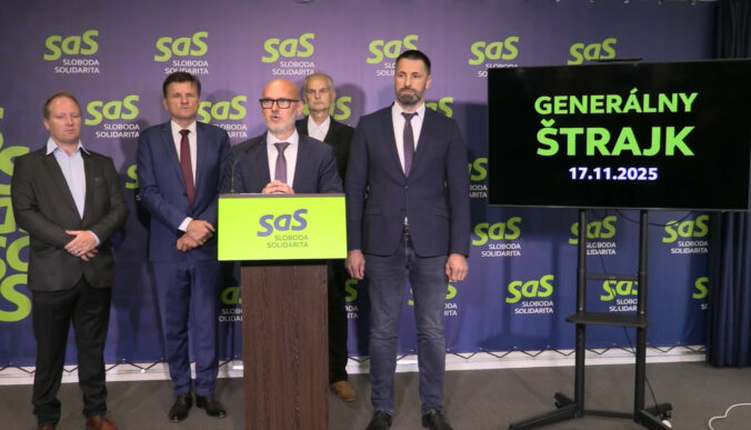 Je čas ukázať, že sila nie je v parlamente, ale v občanoch. SaS vyzýva na generálny štrajk 17. novembra – VIDEO