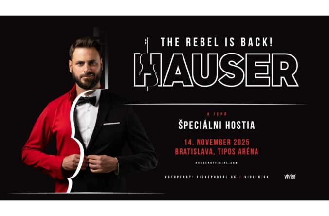 Spojenie, ktoré sa nestáva každý deň: HAUSER & Caroline Campbell – už 14. novembra v Bratislave!