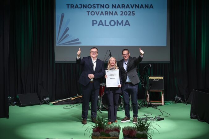 Slovinský závod SHP Paloma, súčasť holdingu ECO – INVESTMENT, získal prestížne ocenenie za udržateľnosť