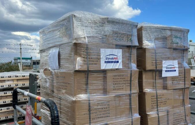 Slovensko posiela ďalšiu humanitárnu pomoc do Gazy, loď vezie potraviny, lieky aj sušené mlieko pre deti – FOTO