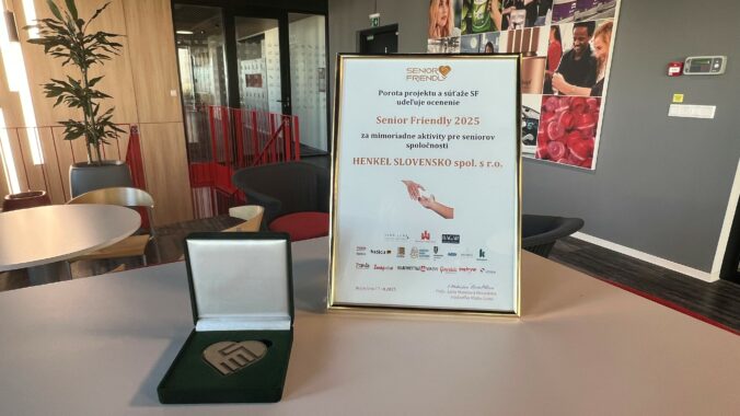 Spoločnosť Henkel Slovensko už po piatykrát ocenená v súťaži Senior Friendly za systematickú podporu seniorov