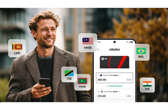V elektronickej peňaženke eWallet od XTB je k dispozícii už 25 mien