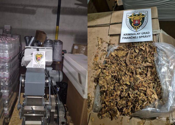 Kriminálny úrad odhalil jednu z najväčších nelegálnych výrobní cigariet na Slovensku, predbežná škoda presiahla 9,2 milióna eur – FOTO