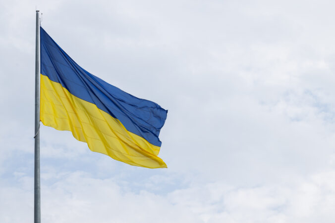 Okamurovi pred domom opäť viala ukrajinská vlajka