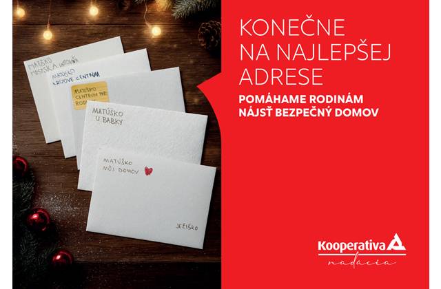 Za každú poistnú zmluvu 1 euro na bezpečný domov pre rodiny v núdzi