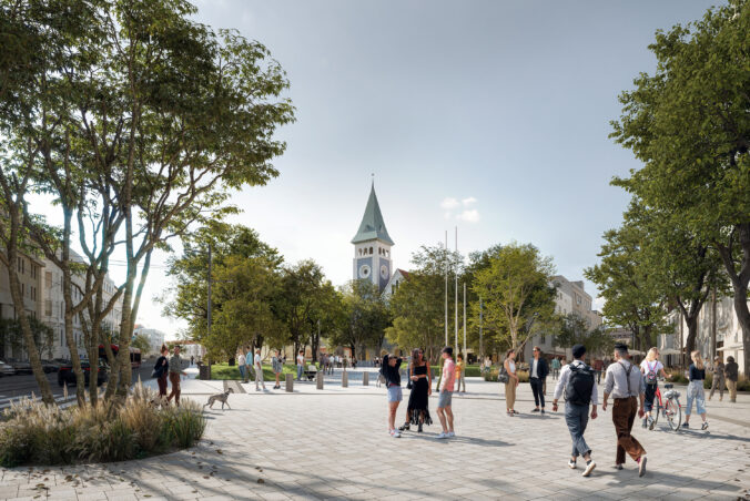 Námestie SNP v Bratislave prechádza obnovou, magistrát priblížil termíny