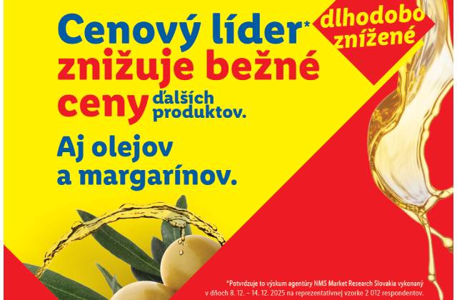 Každodenné varenie by bez nich bolo komplikovanejšie. Lidl dlhodobo znižuje ceny olejov a margarínov
