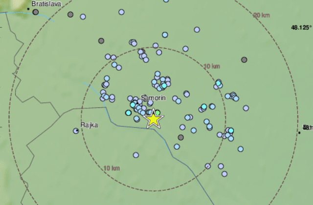 Zemetrasenie opäť zasiahlo Slovensko. Kde boli otrasy cítiť najzreteľnejšie?